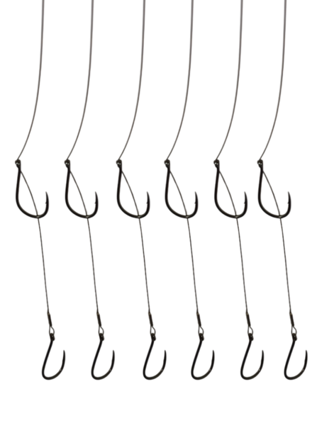 VisiLess® LiveBait 1+1Hook PRO Set 6 ks | 6,5 kg, 25 cm