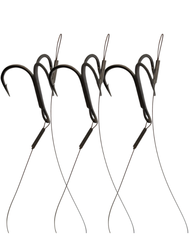 VisiLess® LiveBait TrebleHook PRO Set 3 ks | 9,6 kg, 40 cm