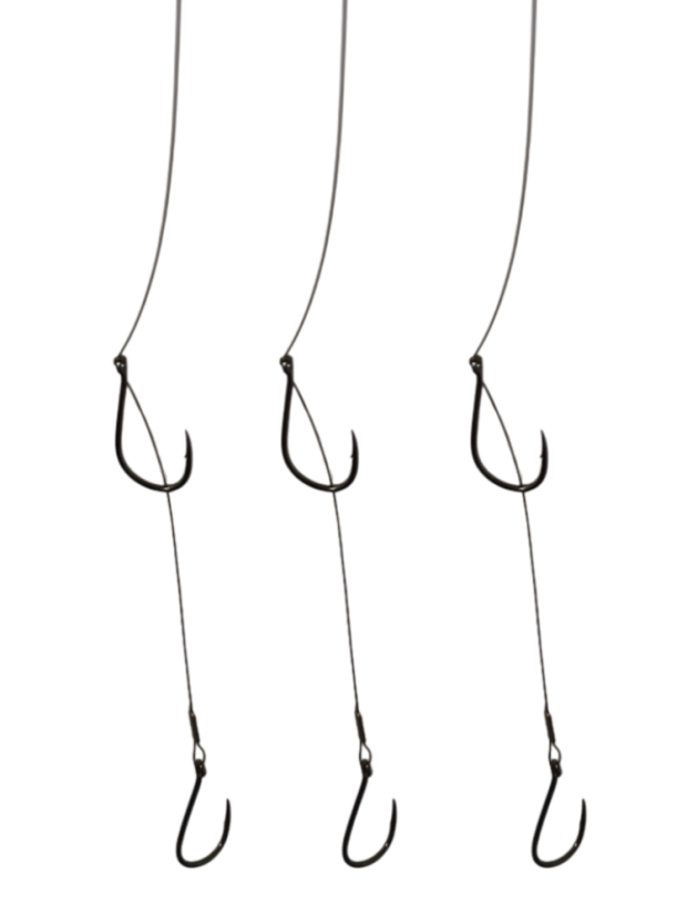 VisiLess® LiveBait 1+1Hook PRO Set 3 ks | 9,6 kg, 25 cm