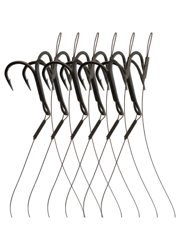VisiLess® LiveBait TrebleHook PRO Set 6 ks | 9,6 kg, 25 cm