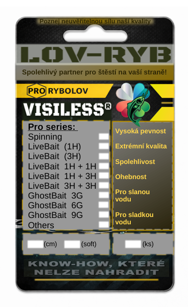 VisiLess® LiveBait 1+3 Hook PRO Series (9,6 kg, 40 cm)