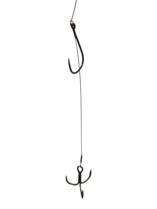 VisiLess® LiveBait 1+3 Hook PRO Series (9,6 kg, 40 cm)